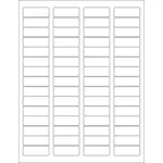 WL-385 address label template vector illustration